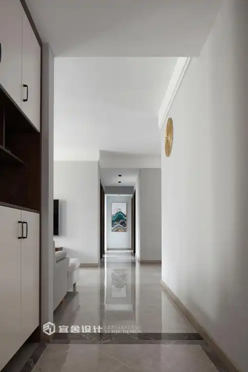 117㎡北欧风格玄关走廊装修效果图 过道玄关北欧