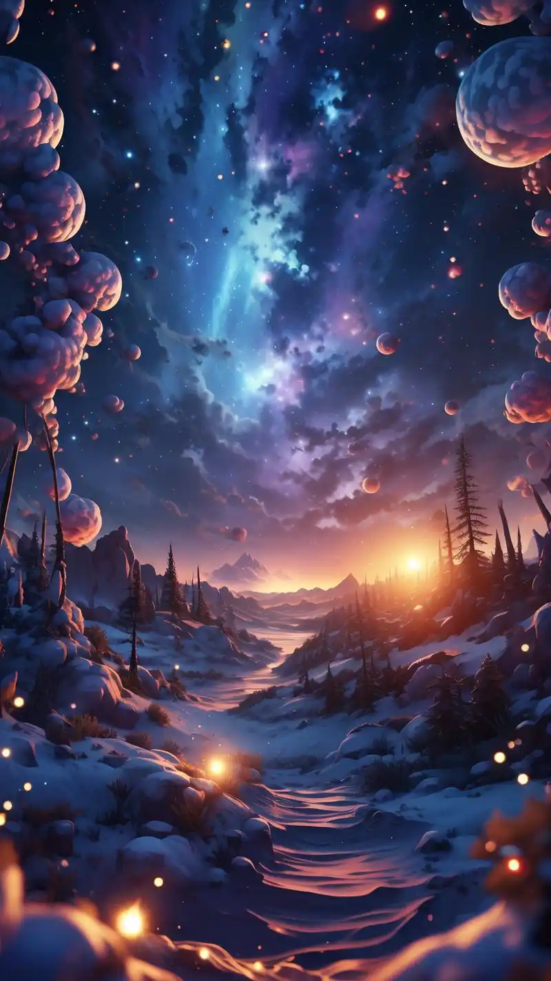 试试这组炫酷的3d表盘星空壁纸吧!