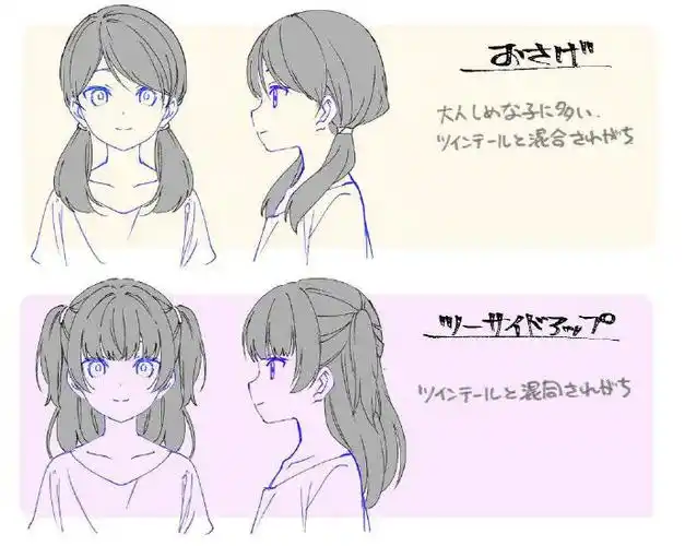 原创画师大佬分享那些动漫里也经常出现的发型,第四个好像有点危险