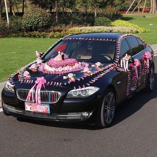 棒棒糖婚车装饰车头主婚结婚花车装饰花套装车队拉花用品大全头车