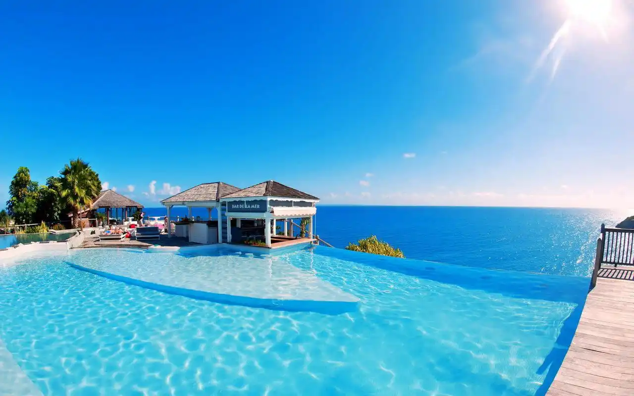 唯美清新蓝色海洋高清桌面壁纸