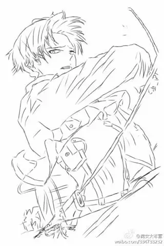 求进击的巨人黑白系列头像