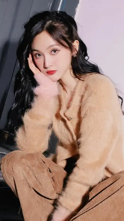 吴宣仪双马尾楼梯间九宫格随拍