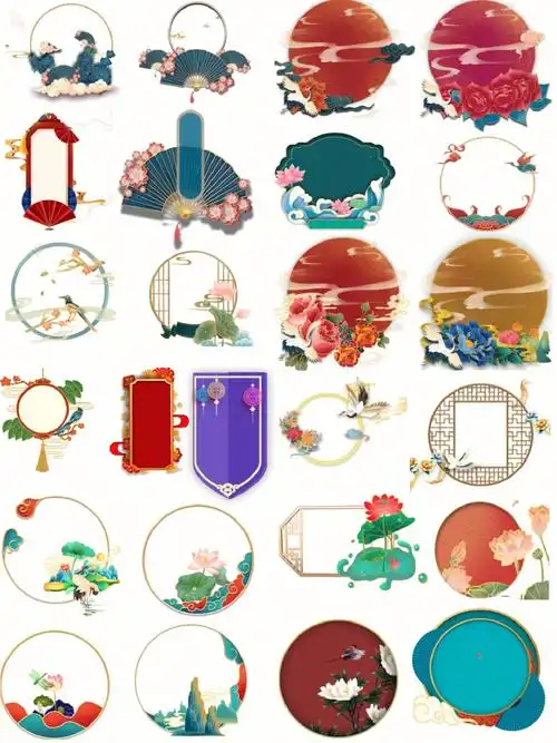 本次边框素材93用于海报设计制作,93用于