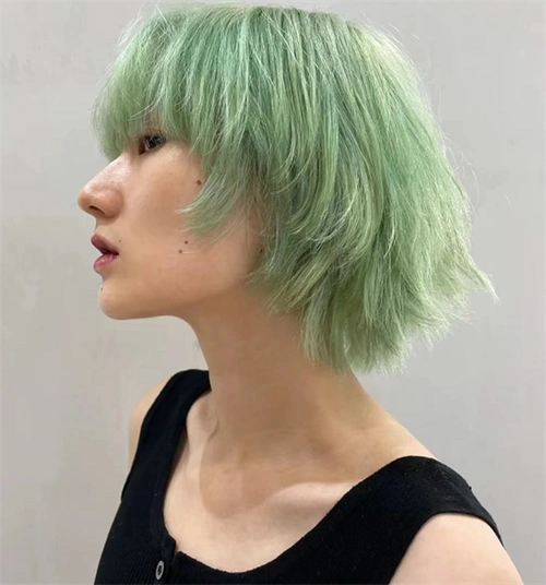 超仙薄荷绿发色安利 黄皮不能错过的发色_染发发型 - 美发站