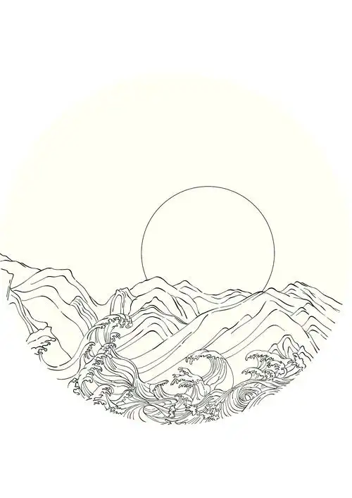 日历书《我们的中国》部分图片线稿|插画|商业插画|辣辣柴 - 原创作品