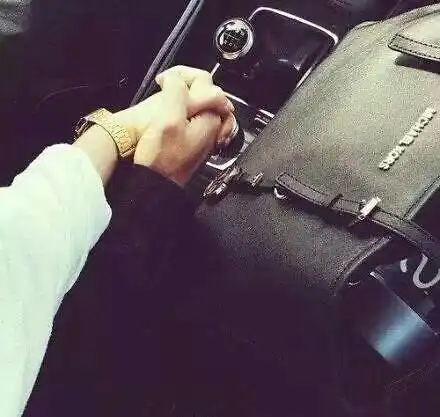 车上手牵手情侣唯美图片