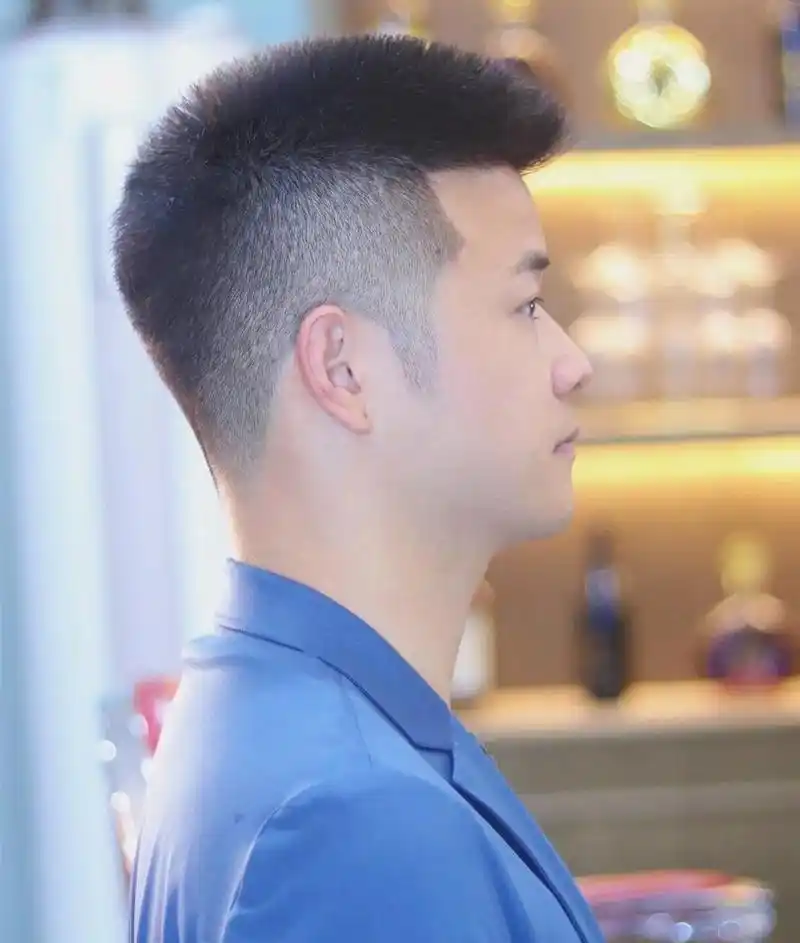 男士平头发型图片(标准平头)插图