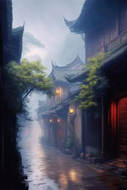 云雾缭绕的葛仙村雨景 - 抖音