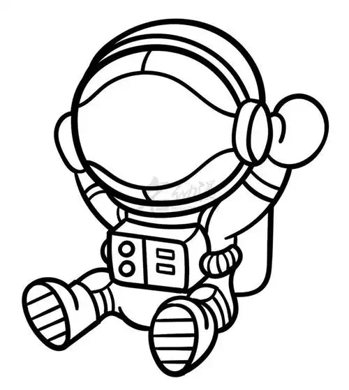 学画q版宇航员
