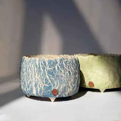 木栖黑科技恐龙蛋手工多肉花盆透气透水花盆