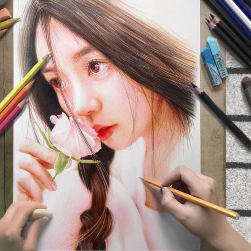 素描画像定制真人照片彩铅画手绘人头头像人物手绘真人漫画