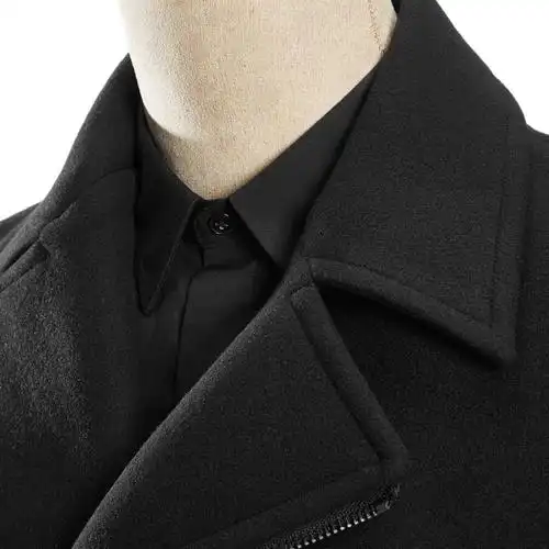 太平鸟冬季短款时尚羊毛呢大衣男韩版修身呢外套