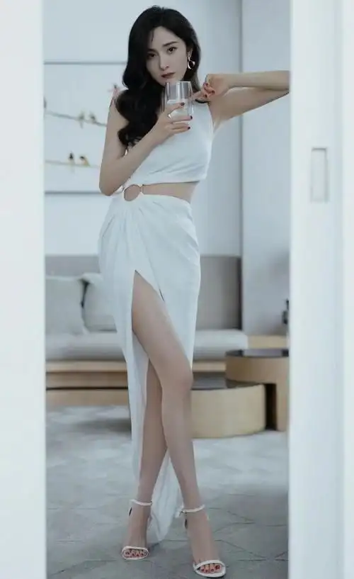 杨幂时尚艺术写真欣赏,造型多变美艳动人,美腿是一大亮点|发型|好身材