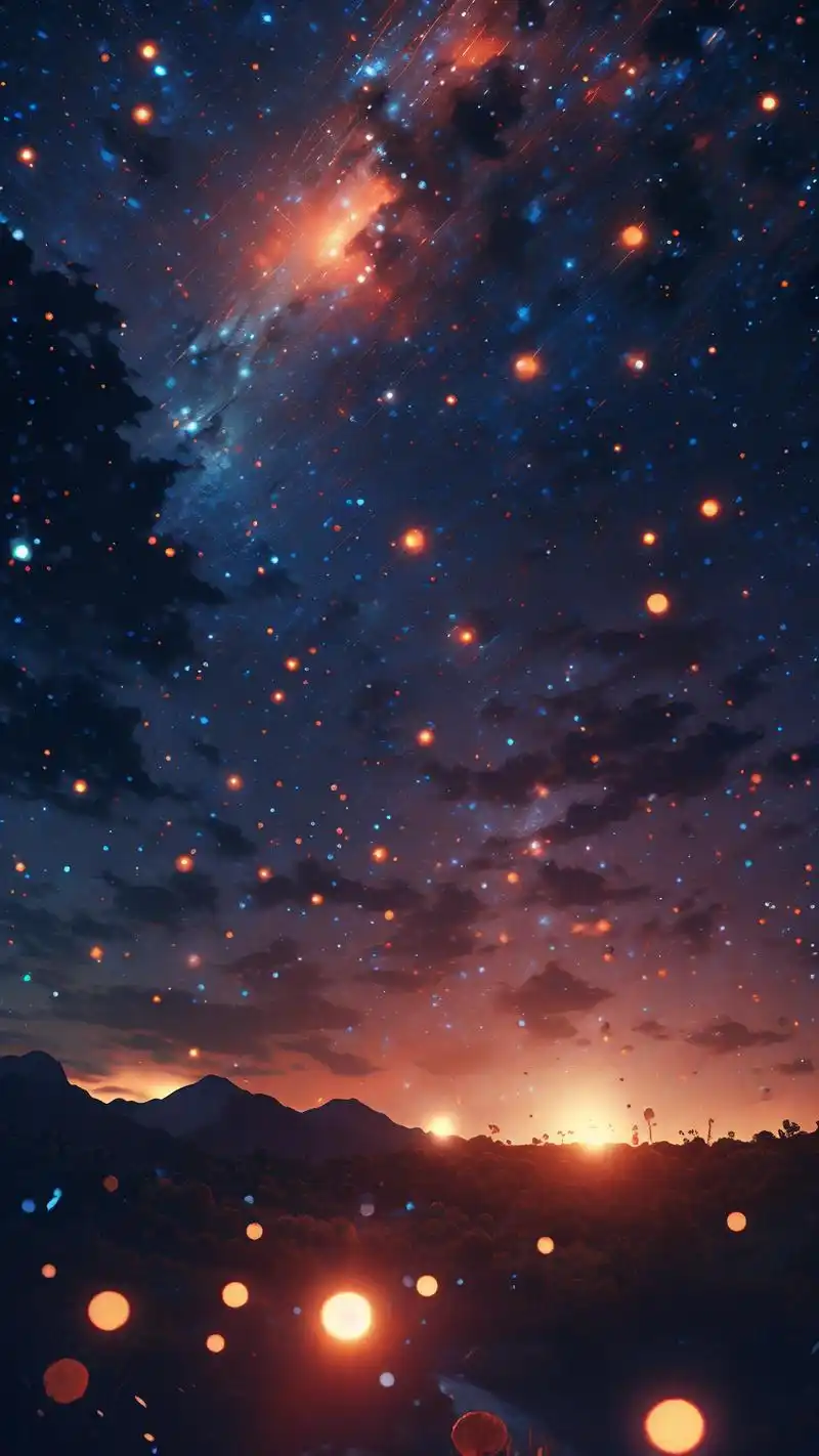 抖音超火97星空壁纸来袭90 喔!这组星空壁纸真的太美啦99!