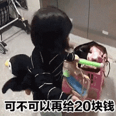 可不可以再给20块钱 - 女鹅权律二动图表情包