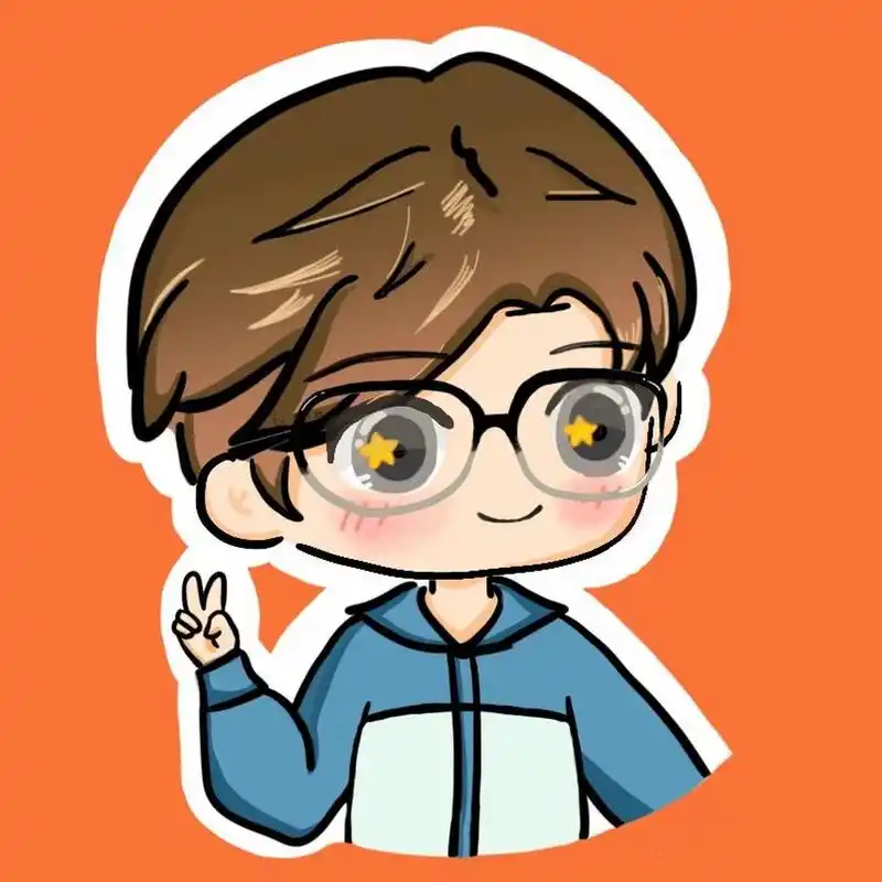 戴眼镜的q版男生头像可爱风 96原创 99最近喜欢画这种简单又可爱