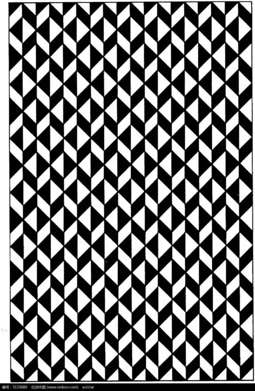 黑白三角形拼接图