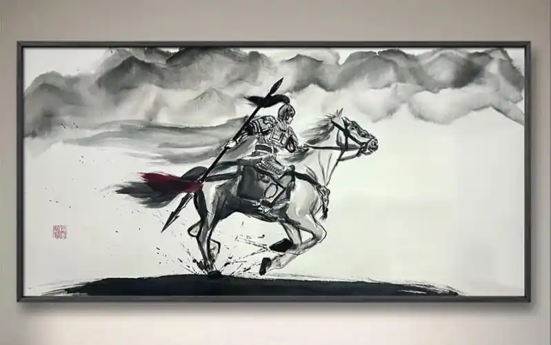 来将可留姓名,吾乃常山赵子龙#赵云 #手绘 #三国#赵子龙#水墨画