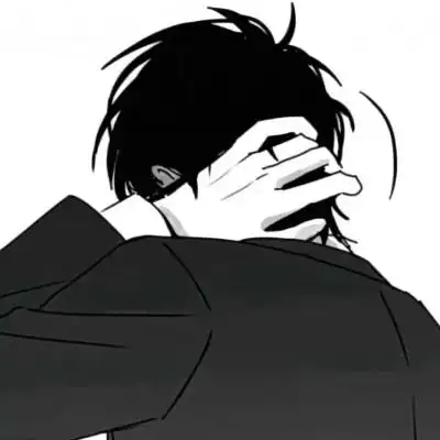 高清超酷的高冷男头动漫黑白图片,卡通头像图片