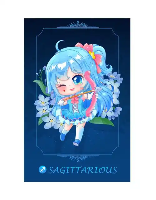 《12星座小姐姐q版形象》