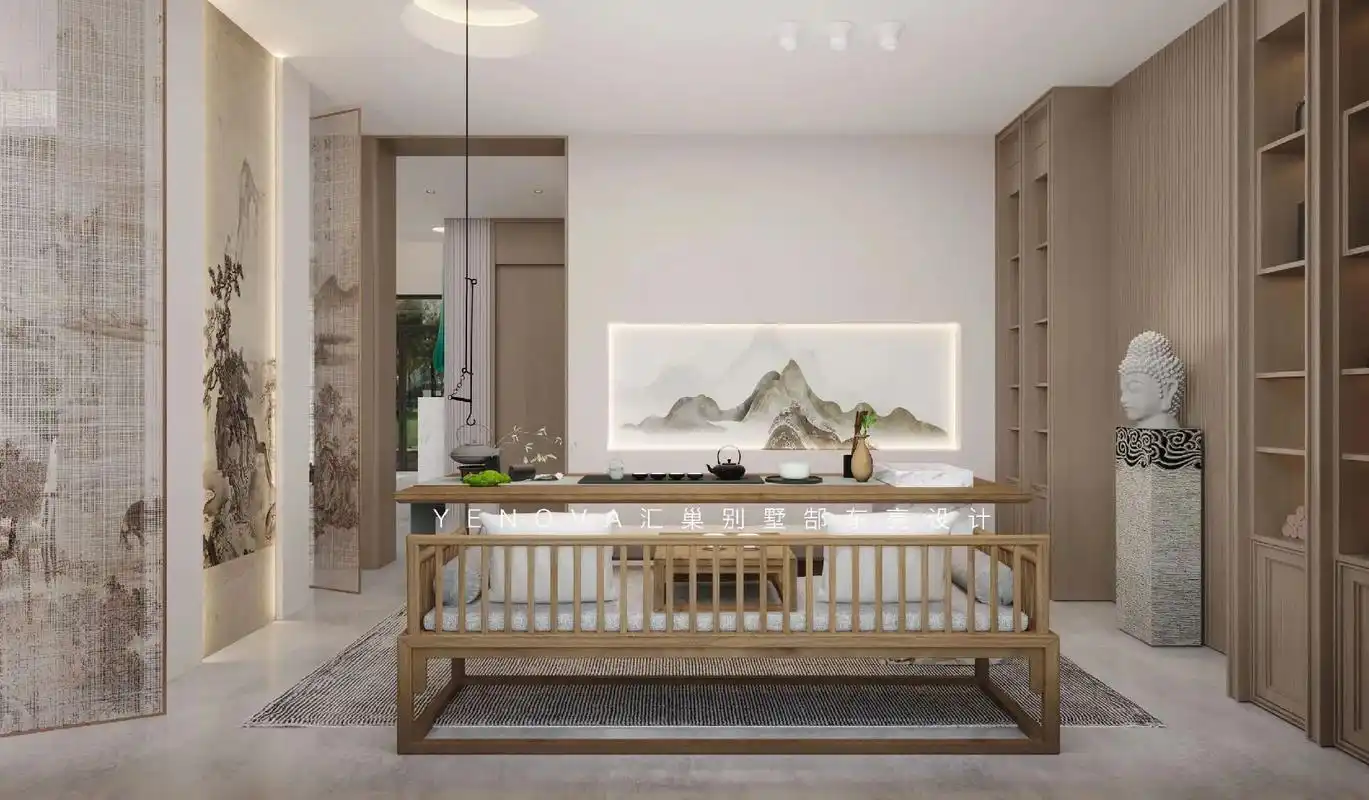 别墅茶室书房设计