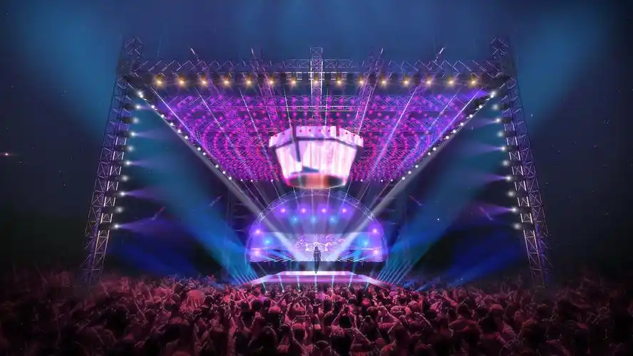 2021音乐节效果图 【舞美设计】|空间|舞台美术|tape_y - 原创作品