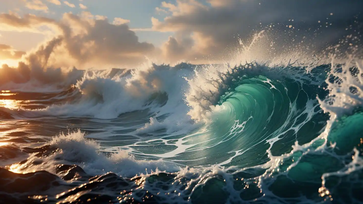 听,那海浪拍打岸边的声音,是不是超级治愈呀?