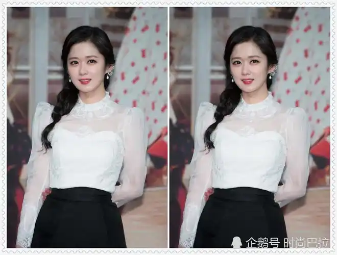 当张娜拉与赵丽颖同穿连衣裙终于见识了圆脸的最高级别