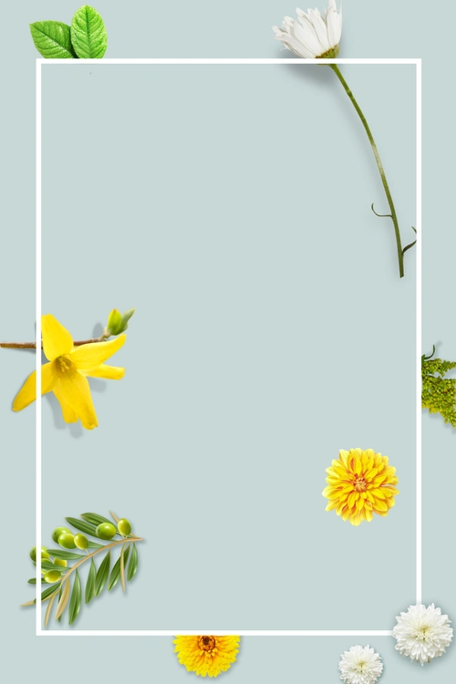 文艺小清新约会春天海报背景