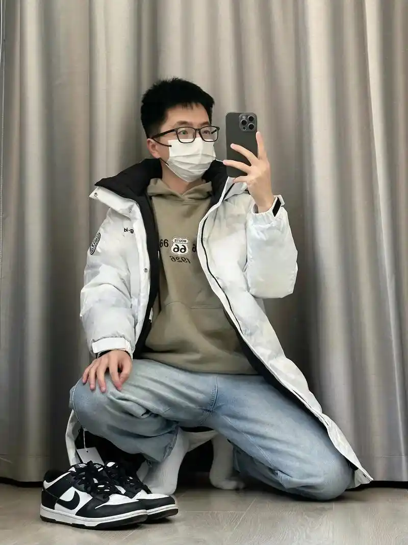 30岁170男生挑战长款羽绒服穿搭.谁说小个子不能穿长款衣服 - 抖音