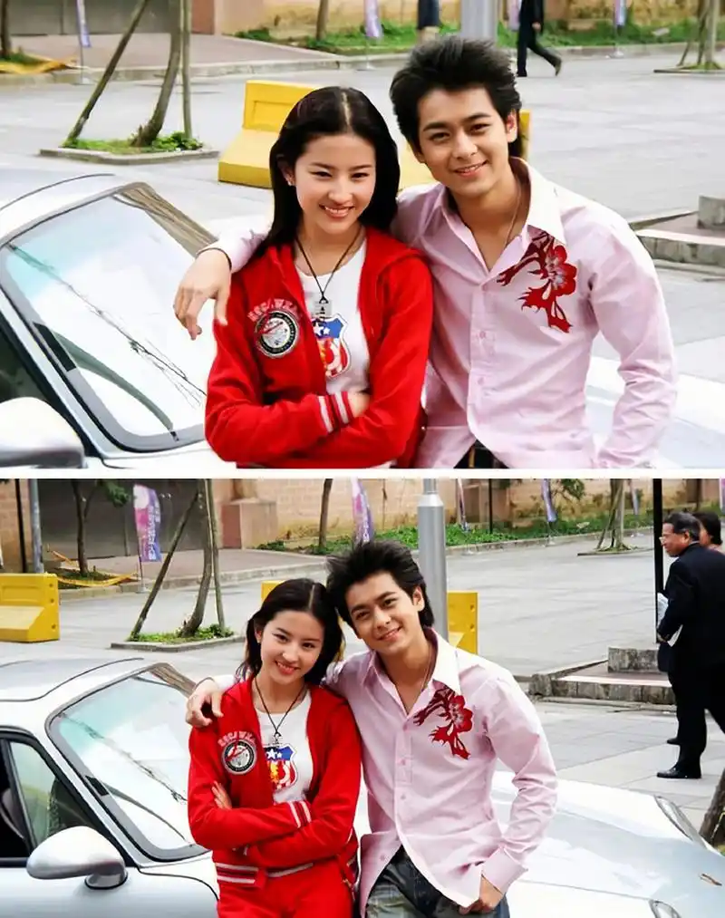 刘亦菲林志颖早期合照,这两个人的颜值真的天花板级别了 ​