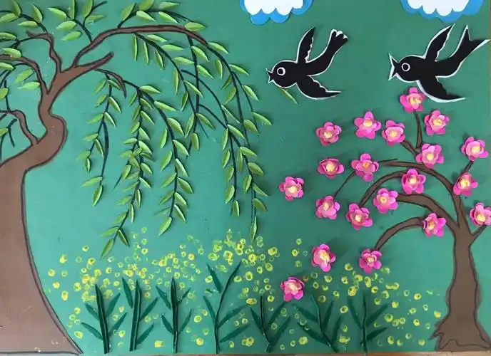 伶俐可爱的小燕子,便也由南方飞来,加人了这个隽妙无比的春景的图画中