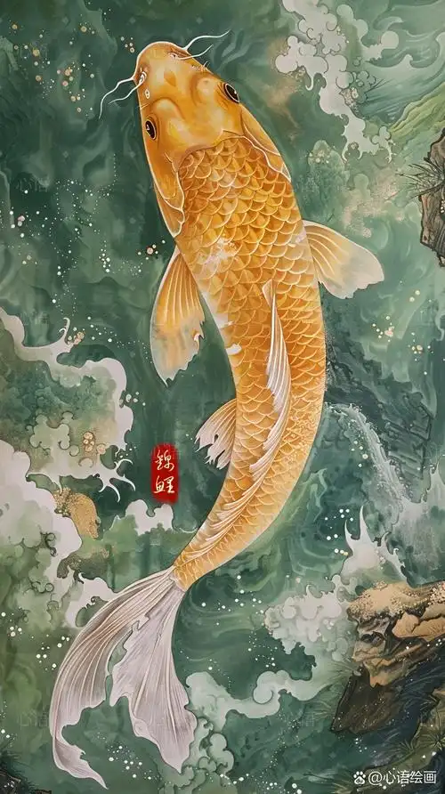 与金色锦鲤为伴,让智慧之光照亮前程,勇攀高峰!