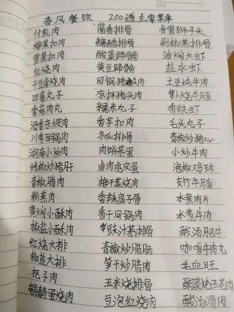 食堂大锅菜菜单.200道食堂大锅菜主荤菜单,超级适用,收藏起 - 抖音