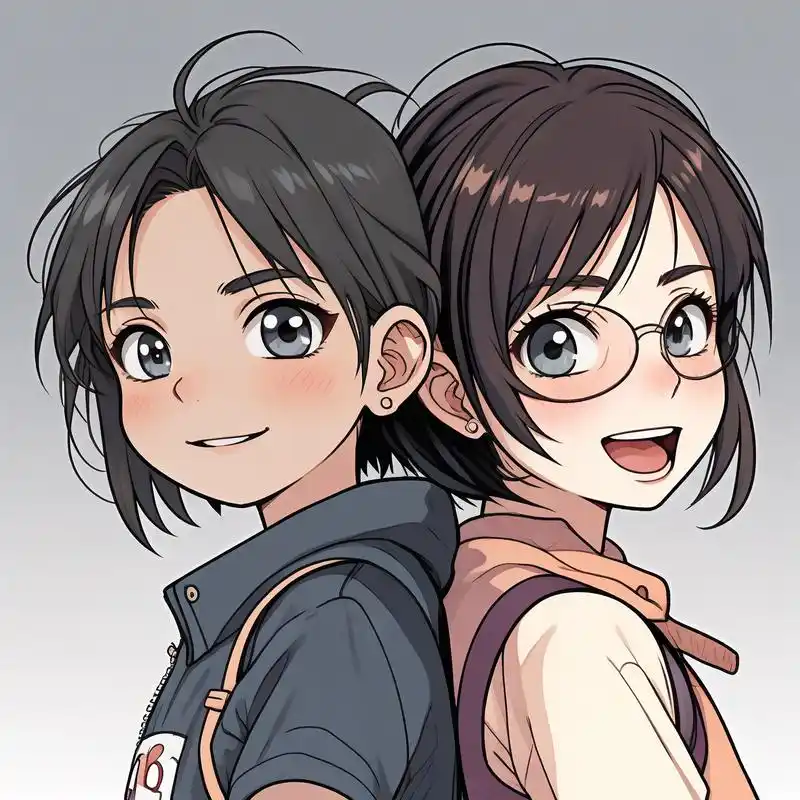 姐弟头像91酷酷弟弟与萌萌姐姐