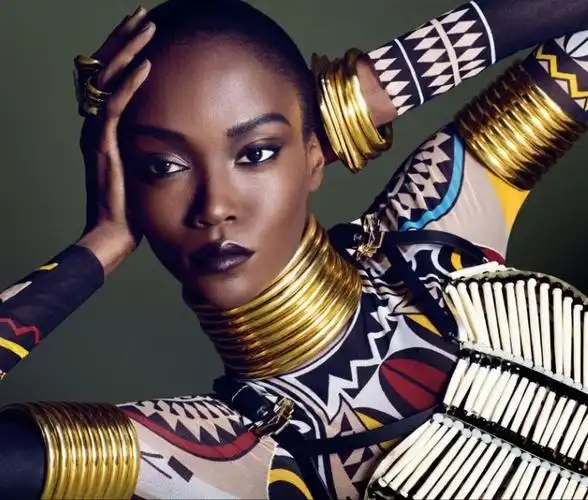 弗朗辛詹姆斯-vogue时尚德国2015年12月-黝黑皮肤美人