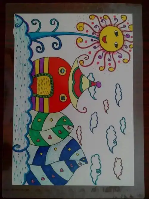 幼儿大班简笔画涂鸦作品示范 简笔画图片大全-蒲城教育文学网