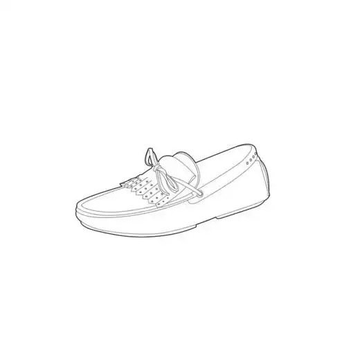 鞋子线稿