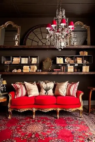 用咖啡色背景来装饰欧式复古风格的家装,可以在这种颜色的基础上随意