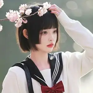 姬发公主切假发女日系二次元短发bobo头假发套lolita自然全头套