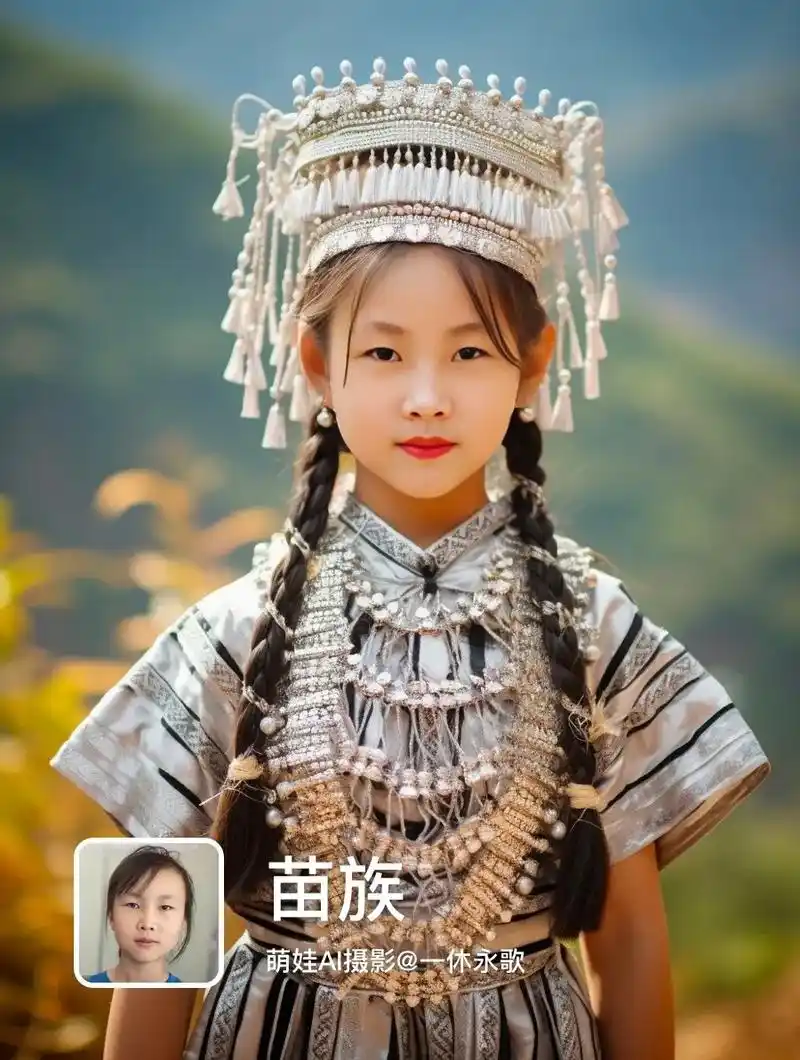 苗族|挑战56个民族ai摄影