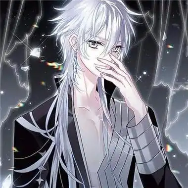 白发蓝瞳男生高清头像 男生头像图片大全 -【爱个性】