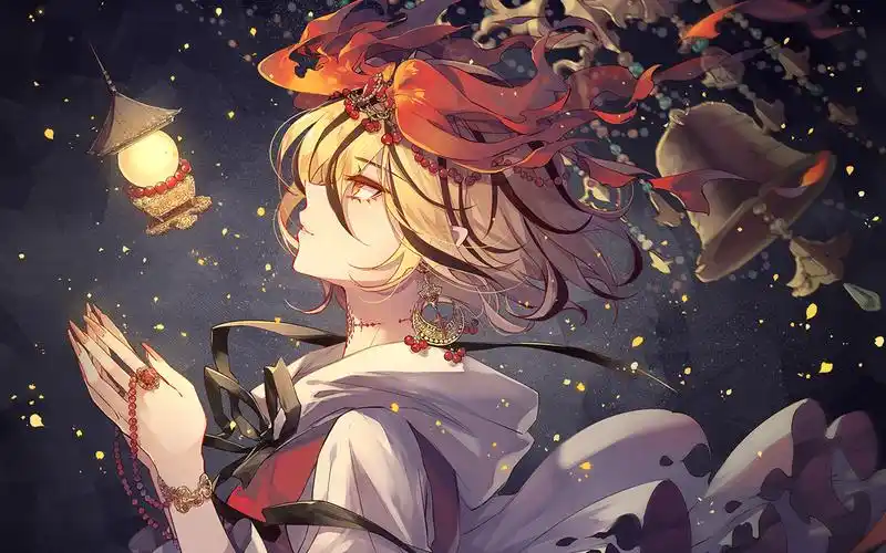 动漫美女性感插画桌面壁纸