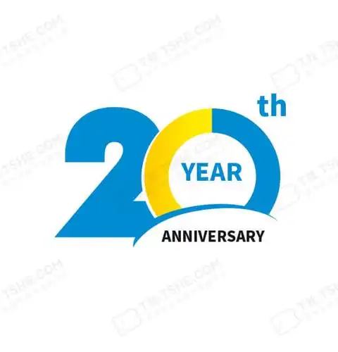 二十周年聚会文化衫设计图案素材模板(z-02-09)