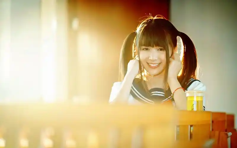 青春校园甜美女孩,美女壁纸图片,清纯美女-回车桌面