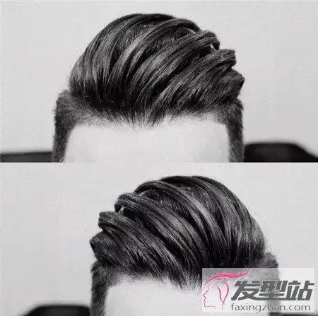 发量多男生适合的发型 两边铲背头好时髦