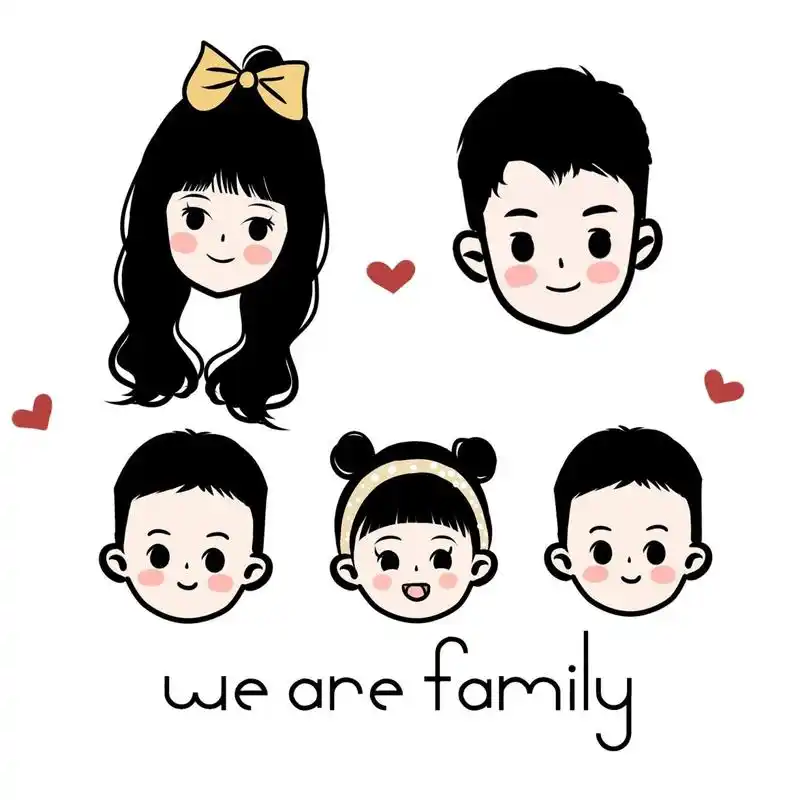 一家五口无水印全家福分享7815好幸福吖7815 哈哈,都是大户