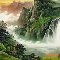 聚宝盆山水头像