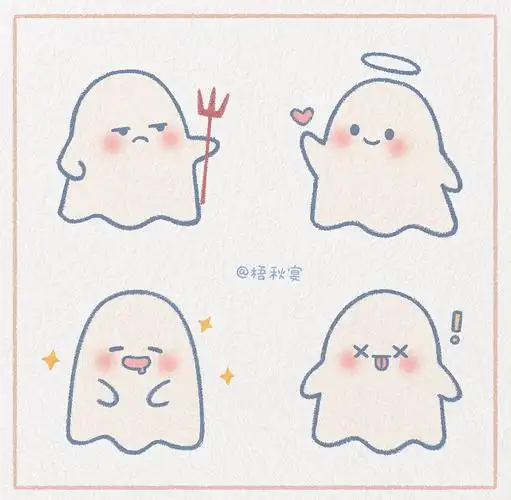 万圣节小幽灵简笔画